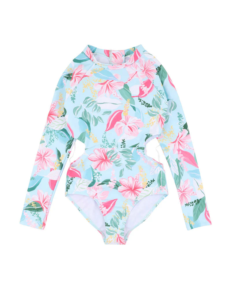 KEELY PRINT LS SUNSUIT 8-14 YRS