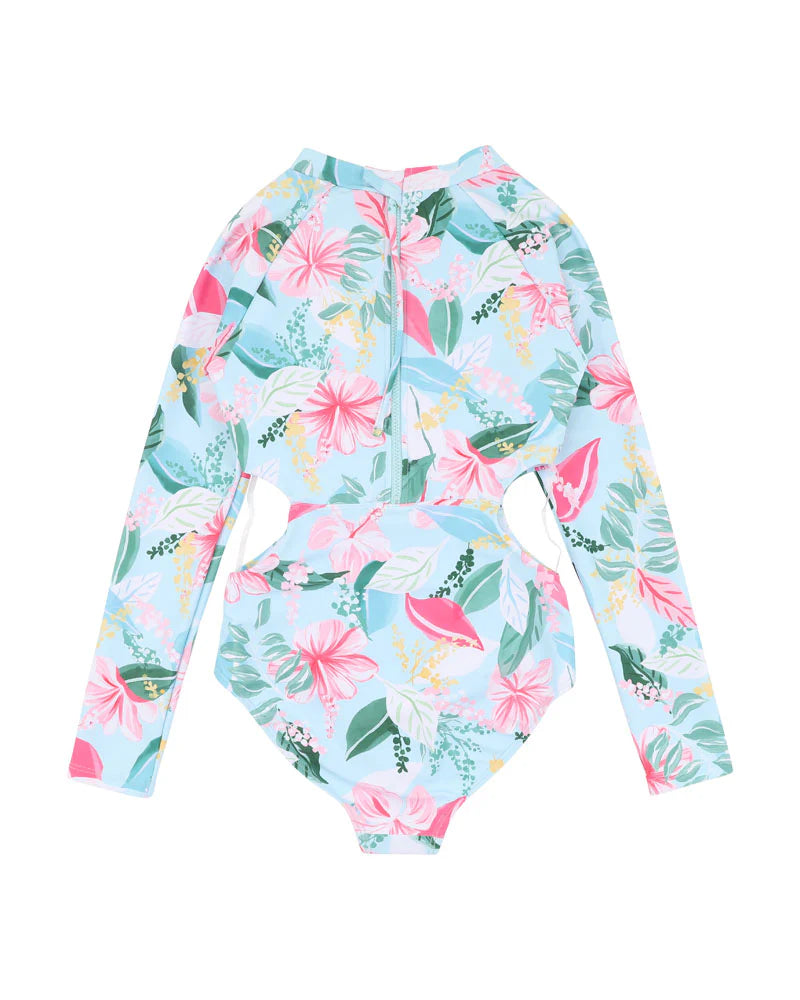 KEELY PRINT LS SUNSUIT 8-14 YRS