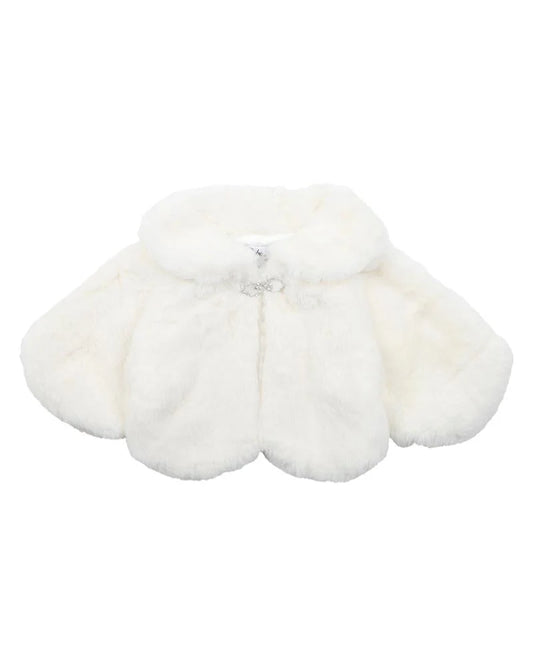 PETAL FAUX FUR JACKET - Size 2