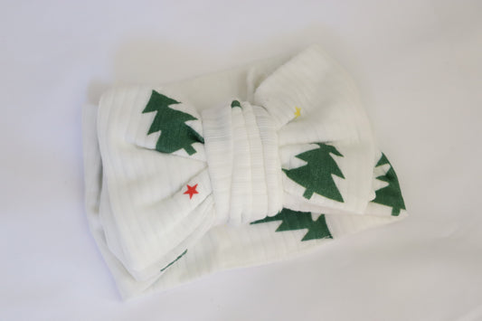 Twinkling Tree Oversized Christmas Bow