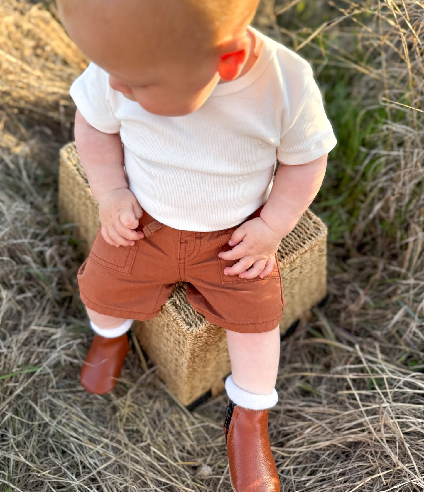 BOYS GINGERBREAD SHORTS