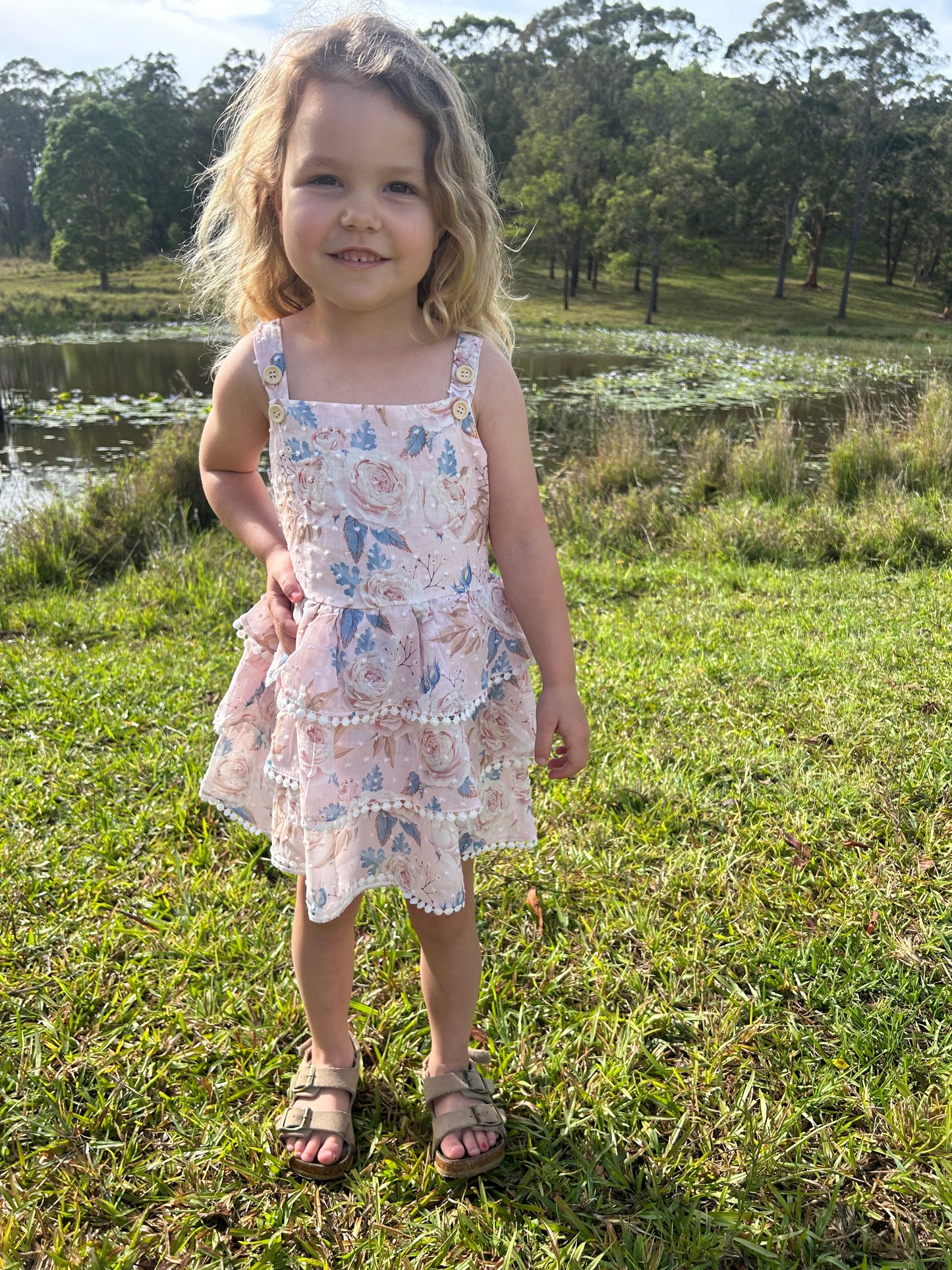 Nora Layered Dress - Floral