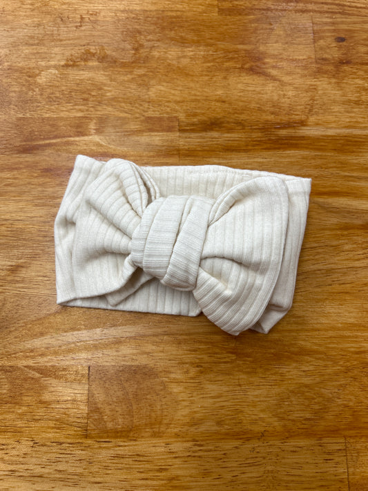 Cream Oversized Bow