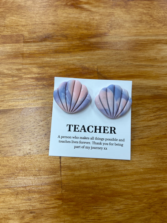 Teacher Earrings - Shells