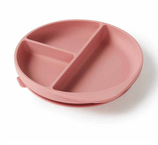 Silicone Suction Plate - Rose