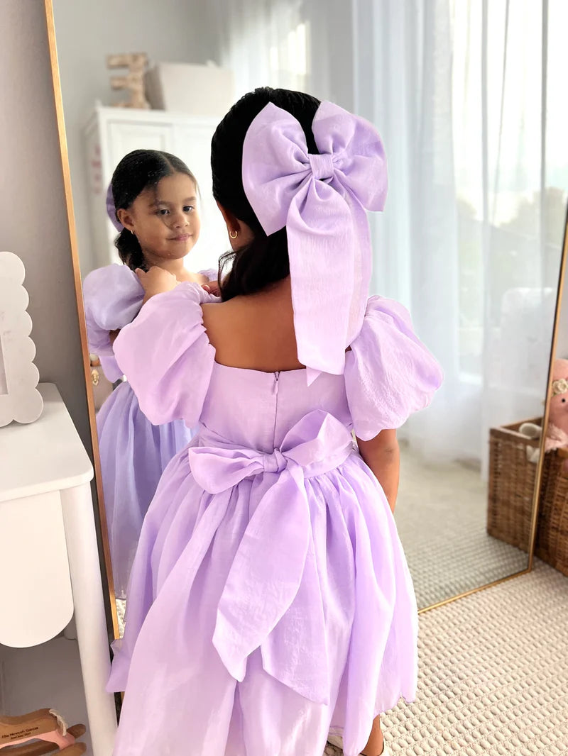 Lucy Girls Lilac Midi Dress