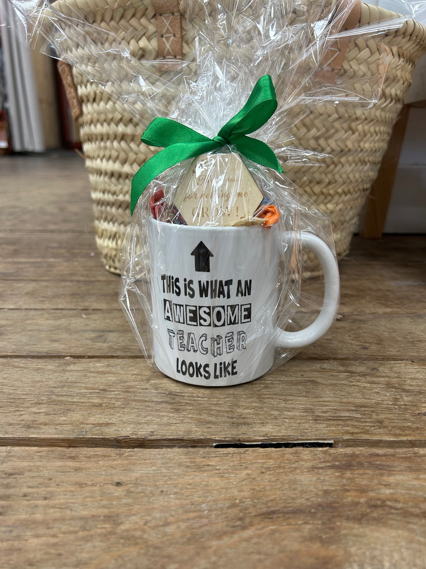 Teacher Mug White Handle with lollies
