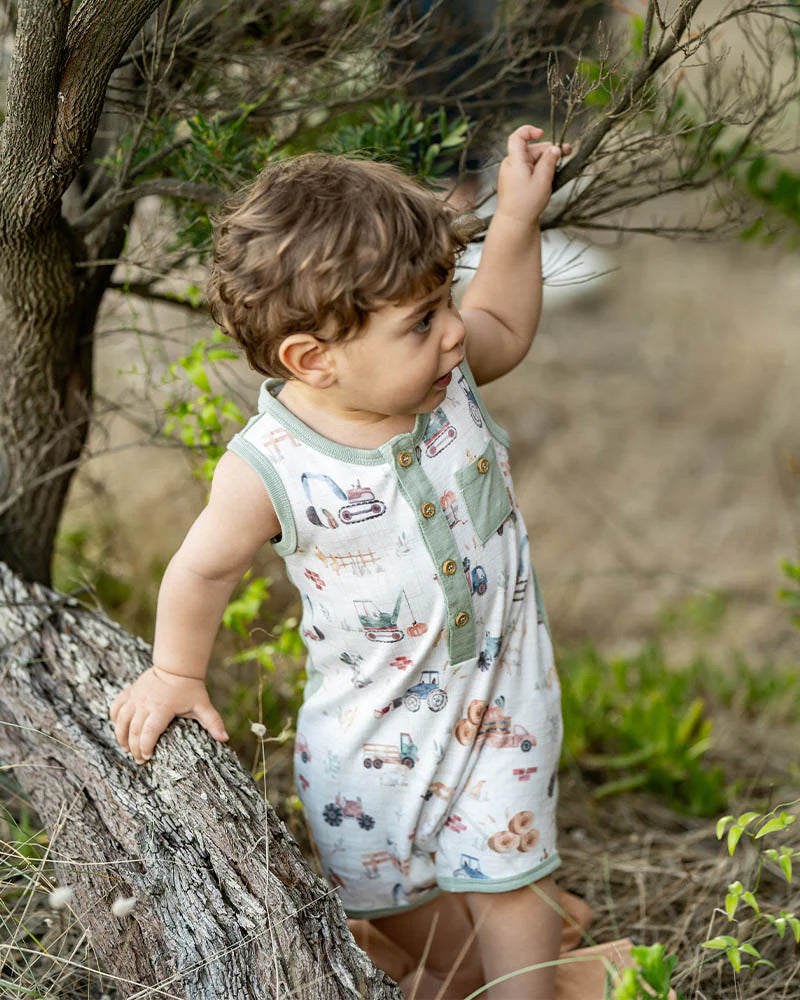 CLAYTON PRINT SHEEP ROMPER