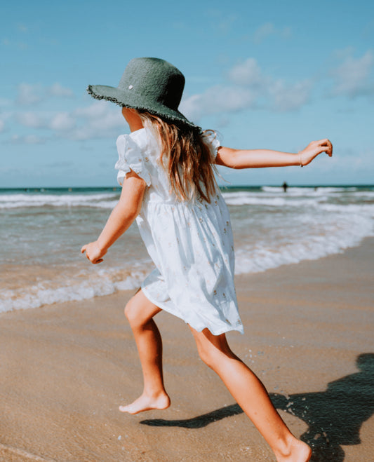 WALLAGA - GIRLS WIDE BRIM - Sage