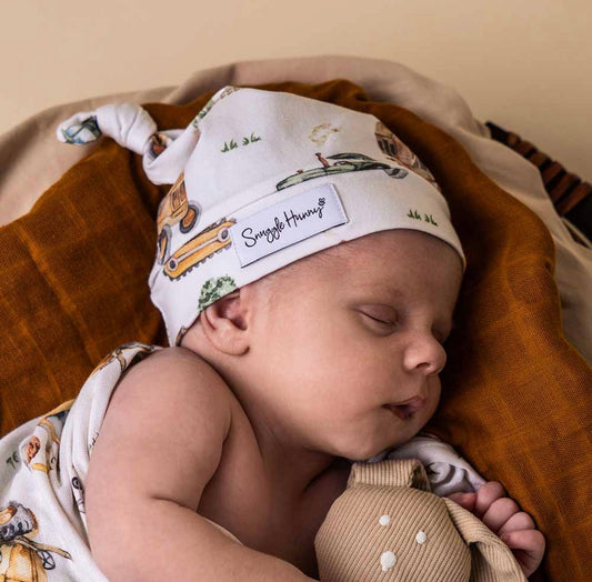 Diggers & Tractors Knotted Beanie