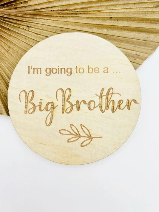 I’m Going To Be A Big Brother - Announcement Disc