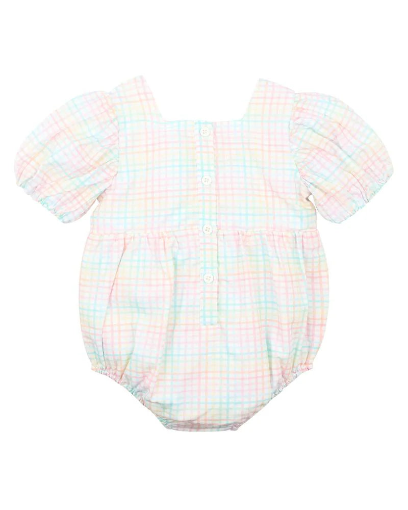 CANDY BLOSSOM CHECK BODYSUIT