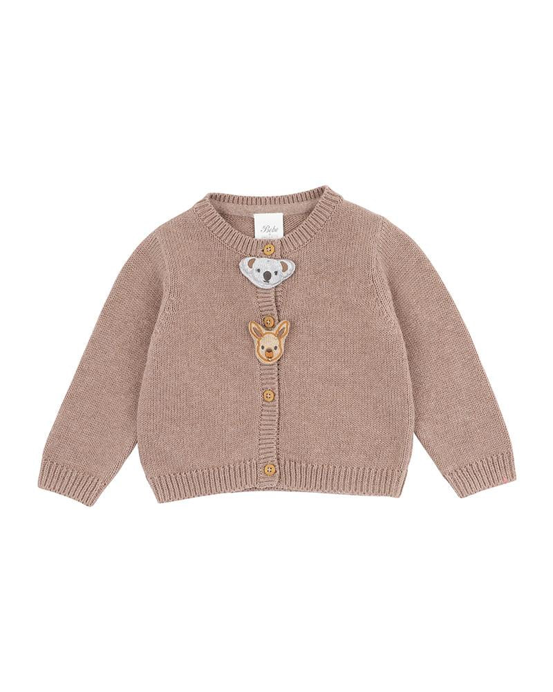 BAILEY ANIMAL FACE CARDIGAN