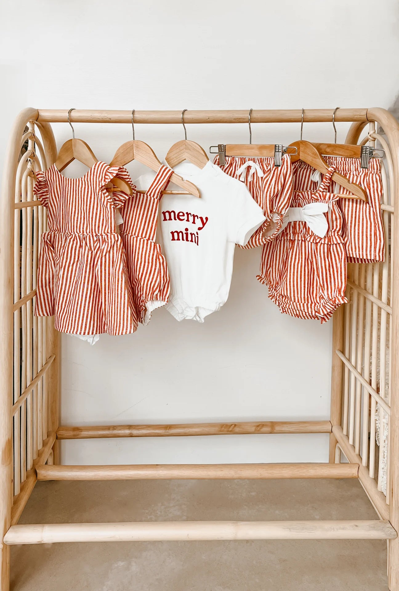 Kid's Candy Stripe Shorts - Red