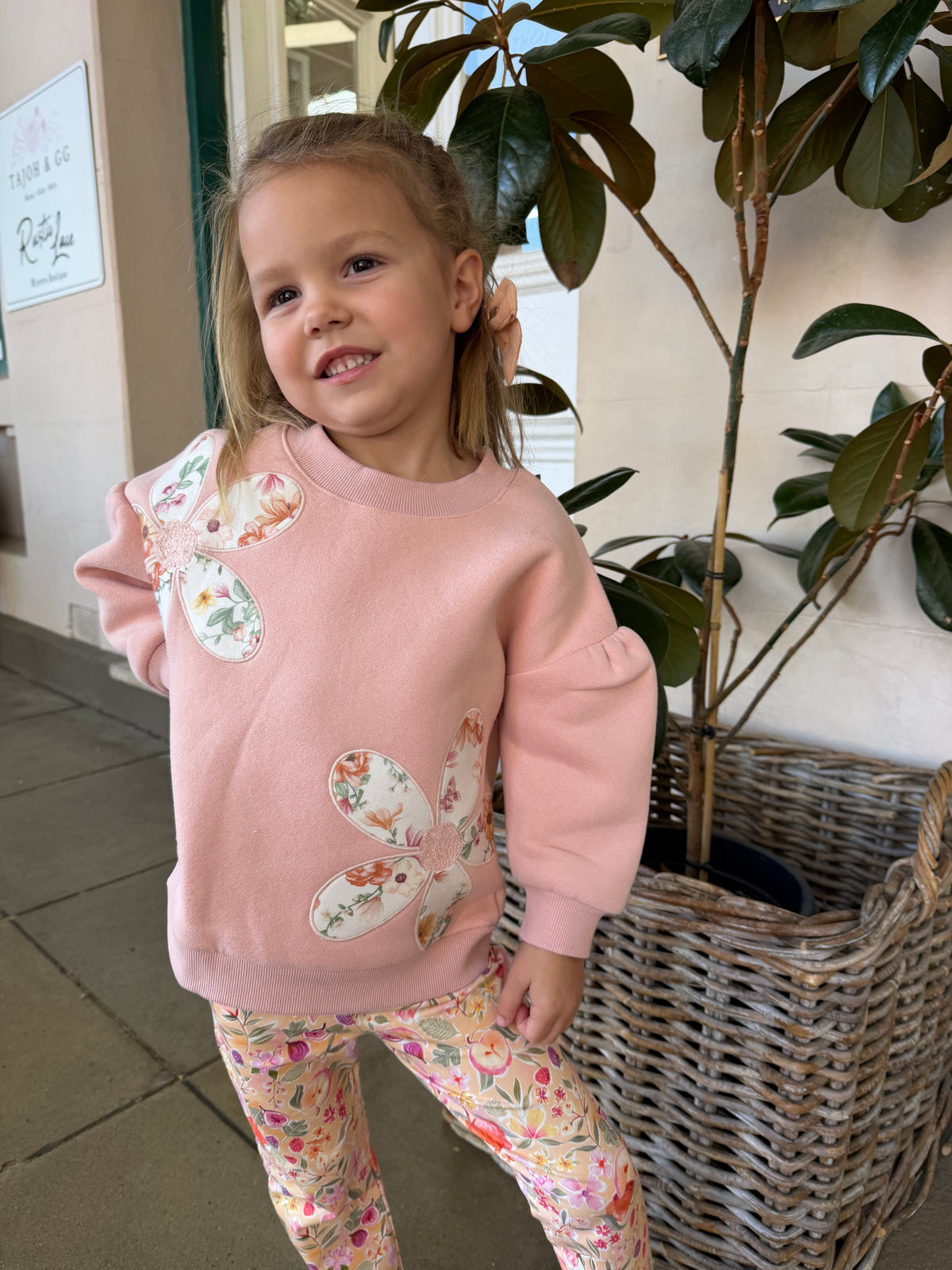 EMMY FLOWERS SWEATSHIRT 3-7 YRS