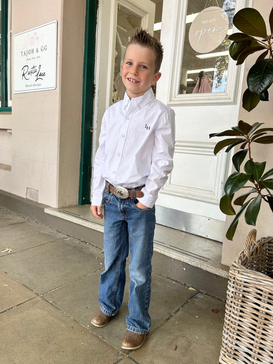 Boys Oxford Dress Shirt - White