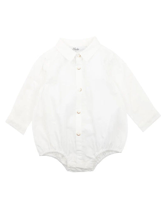 Liam Ivory Shirt Bodysuit