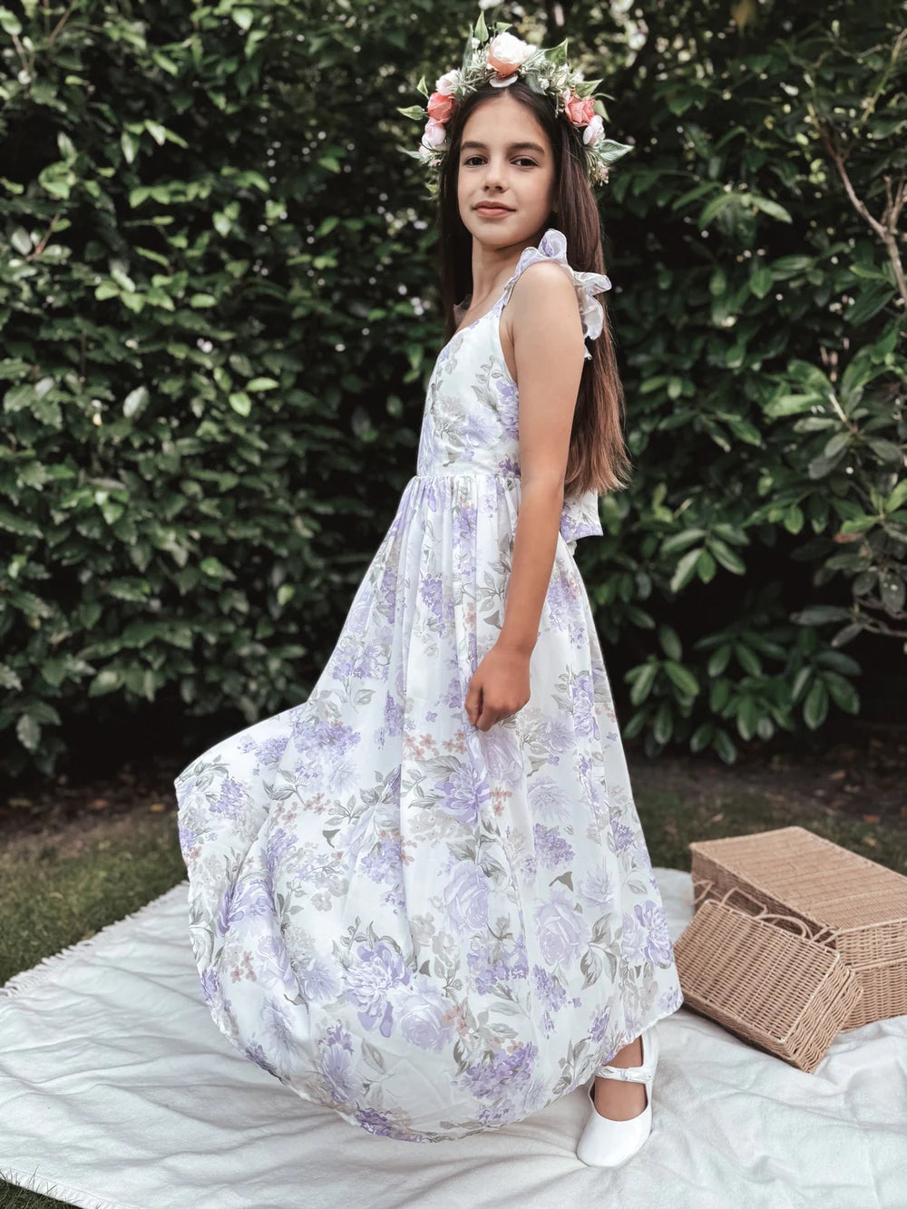 Leilani Girls Lilac Dress - Size 12