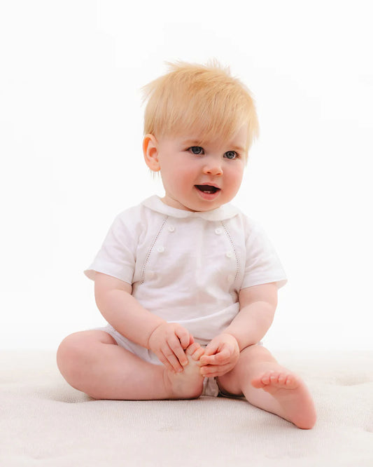 DRESSY SHORT LINEN ROMPER