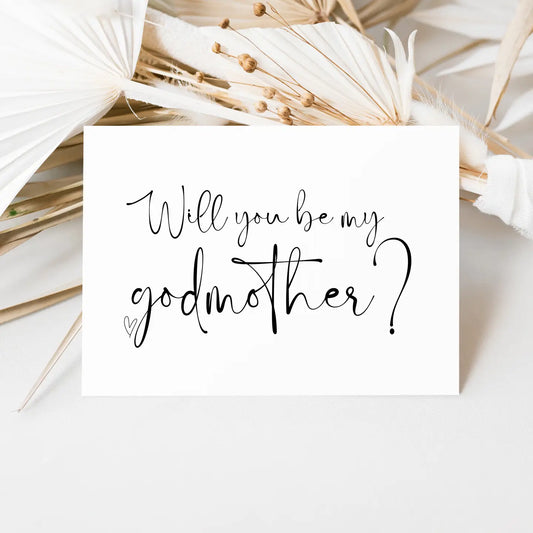 Will You Be My Godmother Card