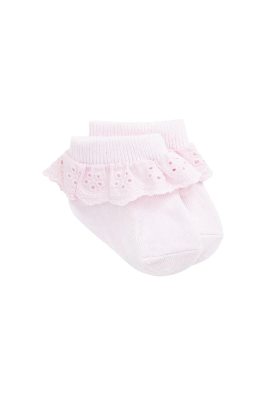 Frill Ankle Sock - Popsicle