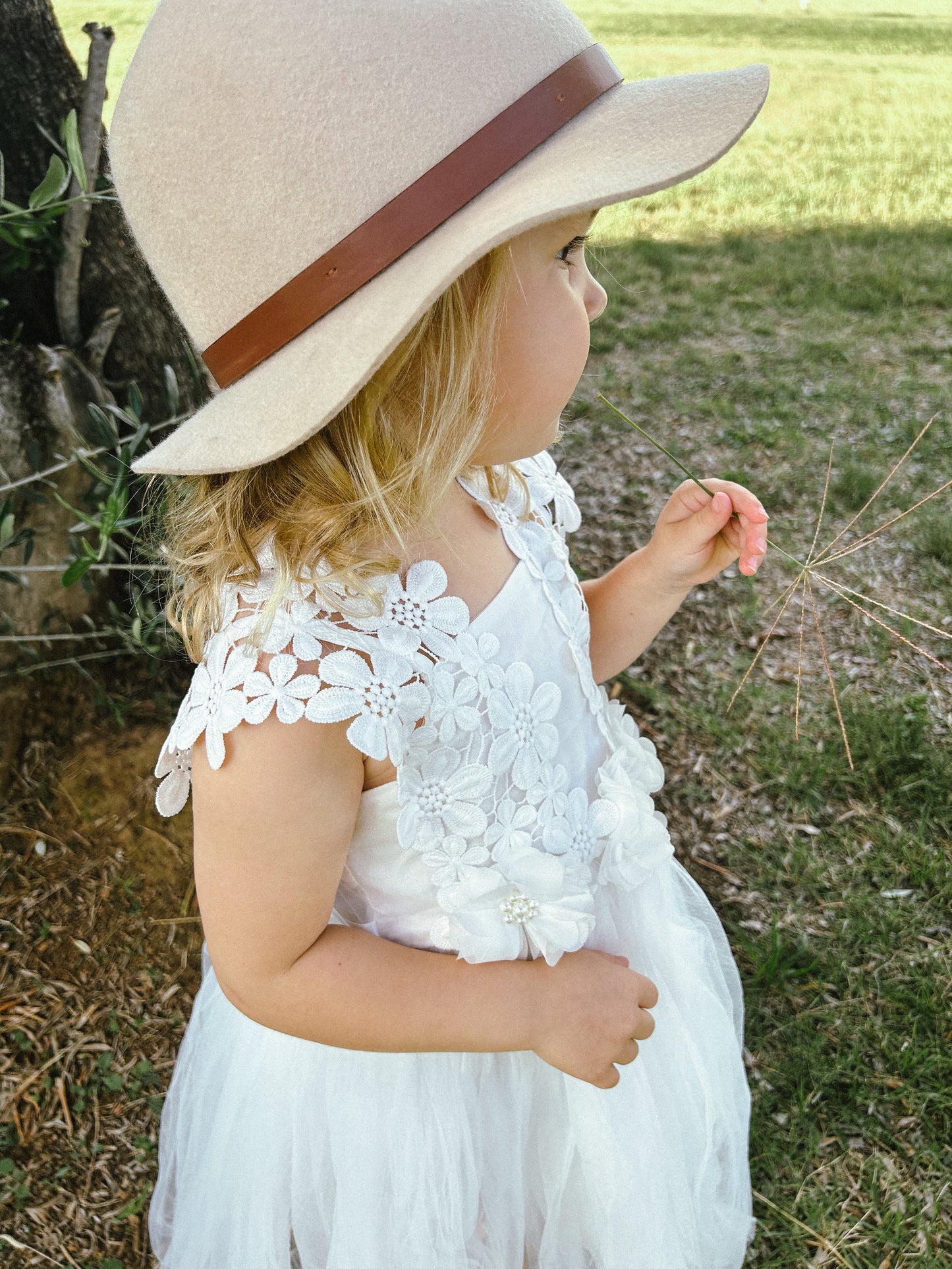 Layla Girls White Tutu Dress