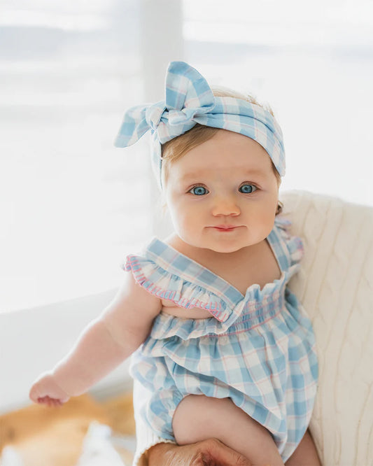 BONNIE CHECK ORGANIC HEADBAND