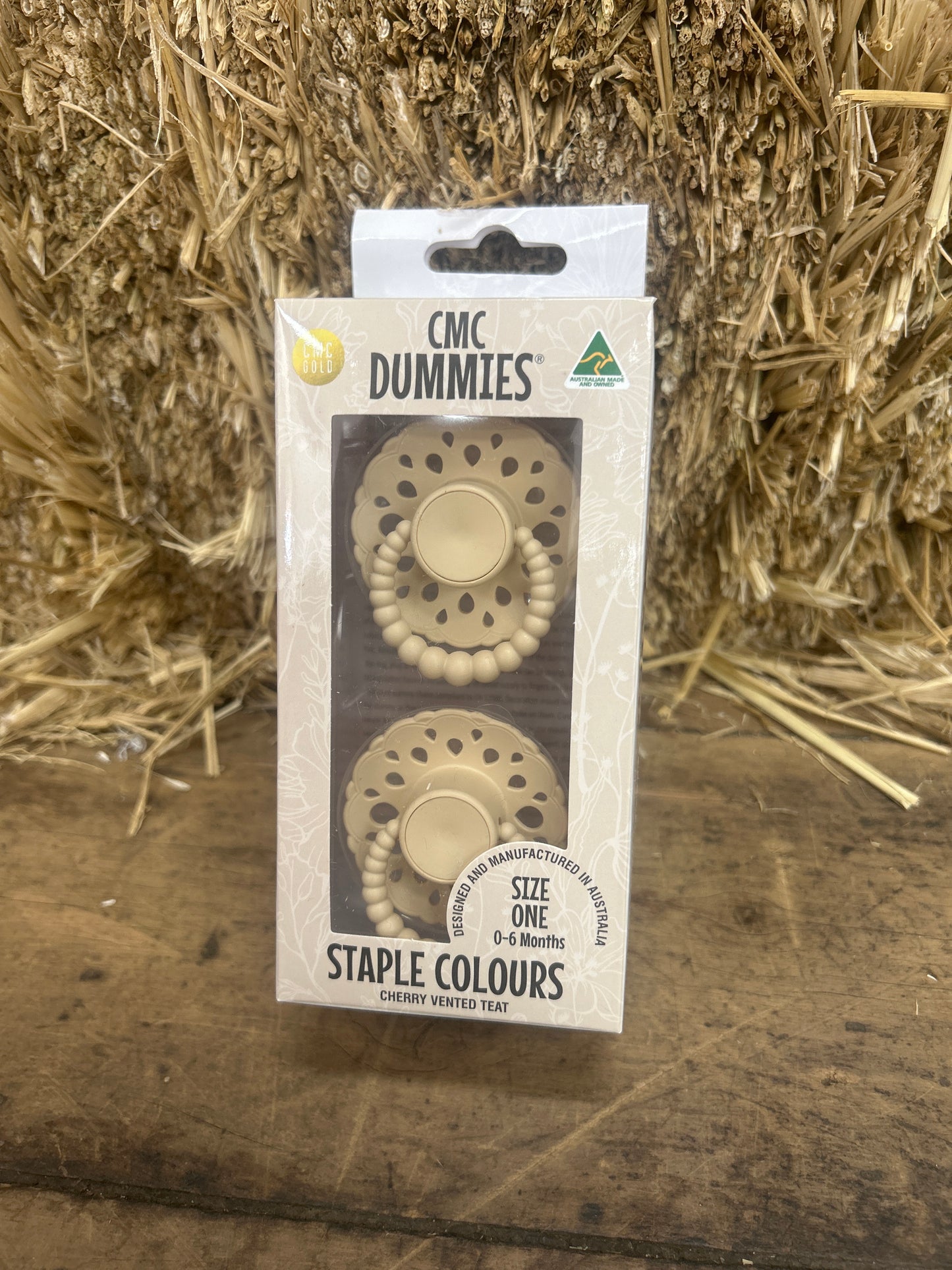 CMC Dummies Bloom Collection - Oatmeal - Vented Teat