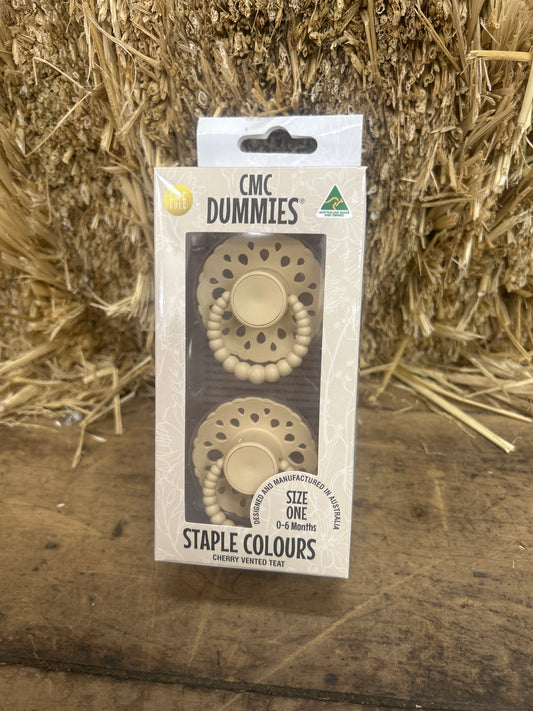 CMC Dummies Bloom Collection - Oatmeal - Vented Teat