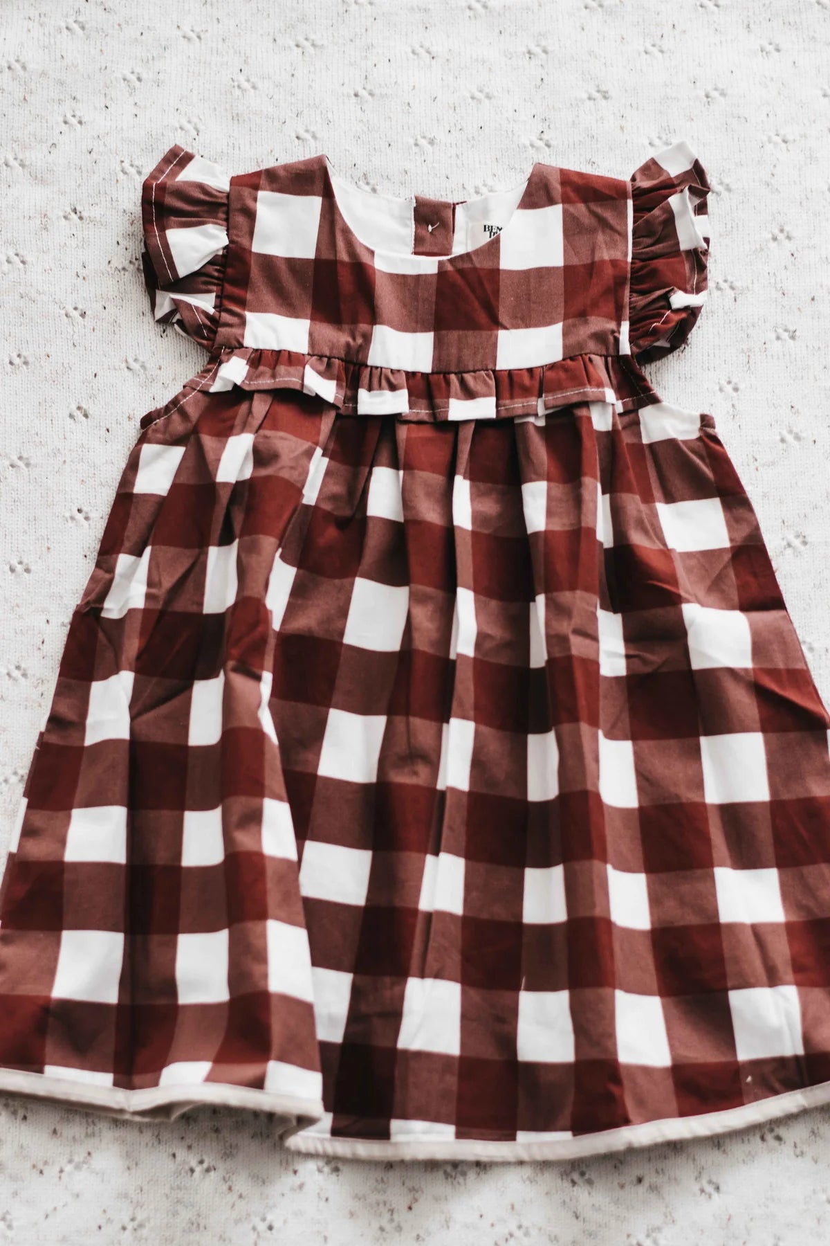 PLAYSUIT/DRESS: RED GINGHAM