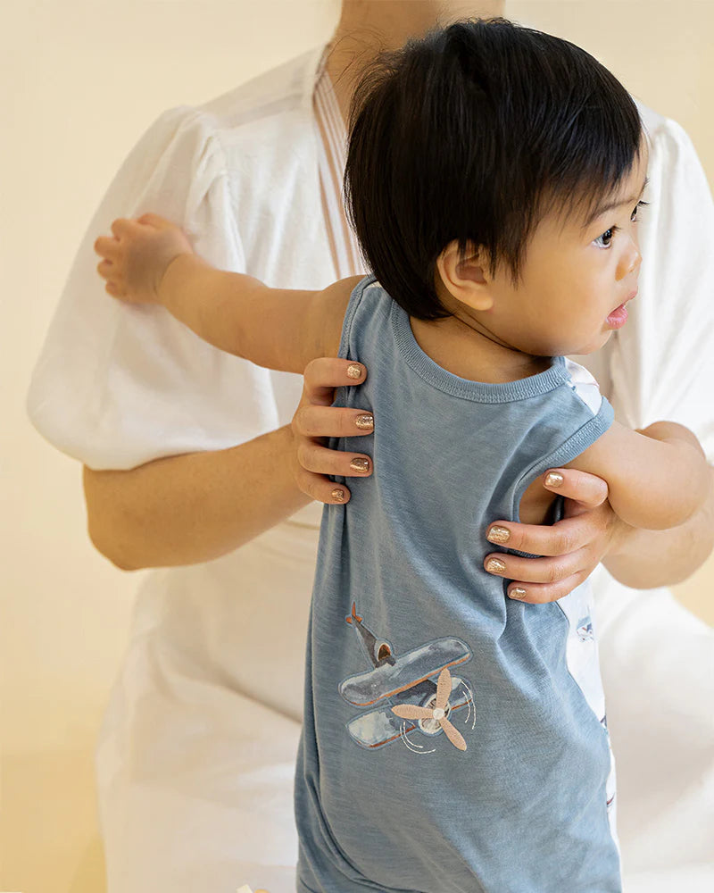 HARLAN PRINT AEROPLANE ROMPER