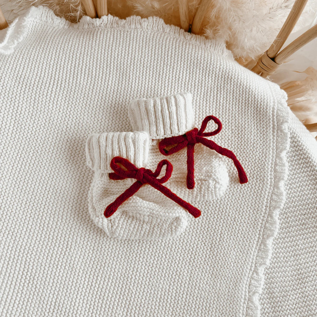 Christmas Knit Booties - Classic