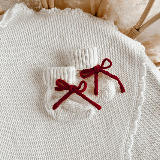 Christmas Knit Booties - Classic