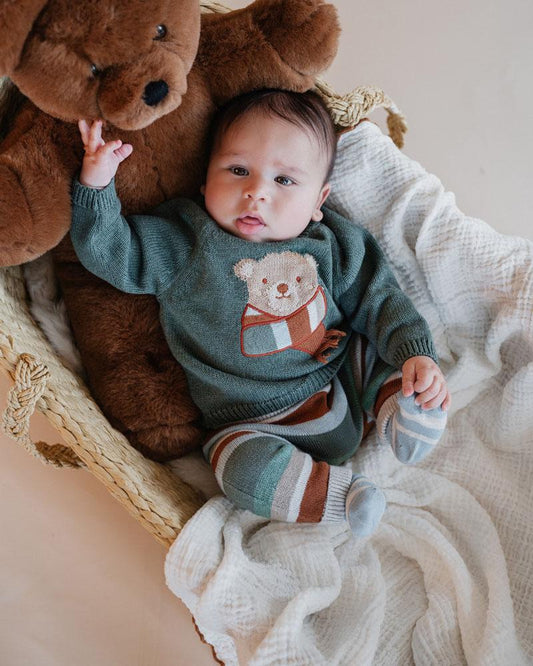 MATEO BEAR KNITTED JUMPER