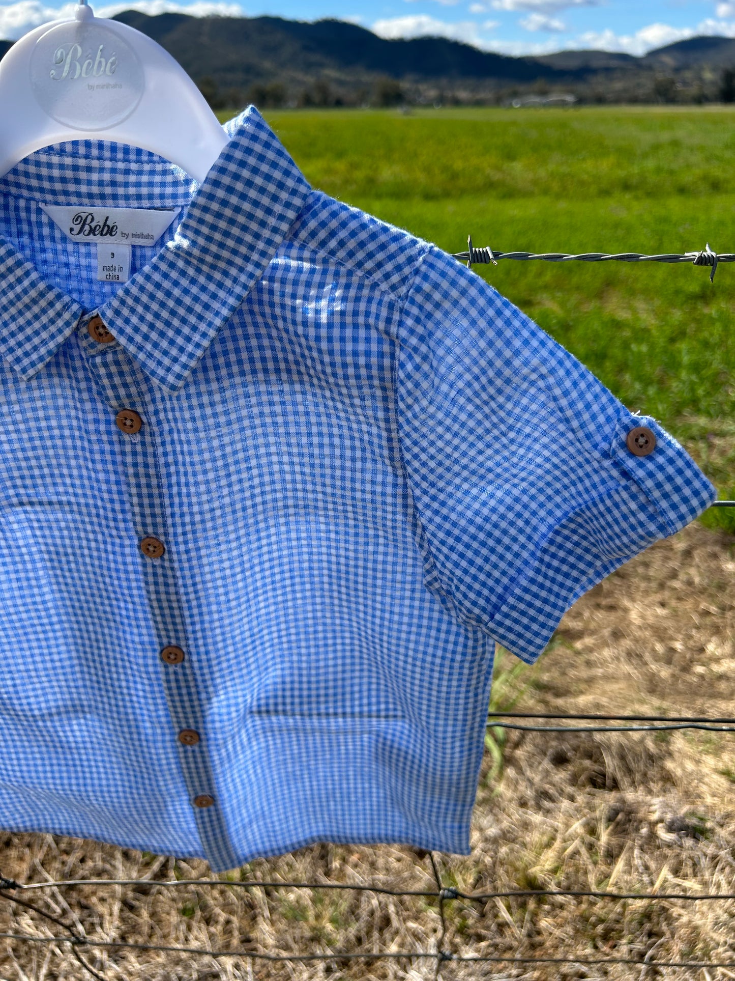 Roman Blue Check SS Shirt