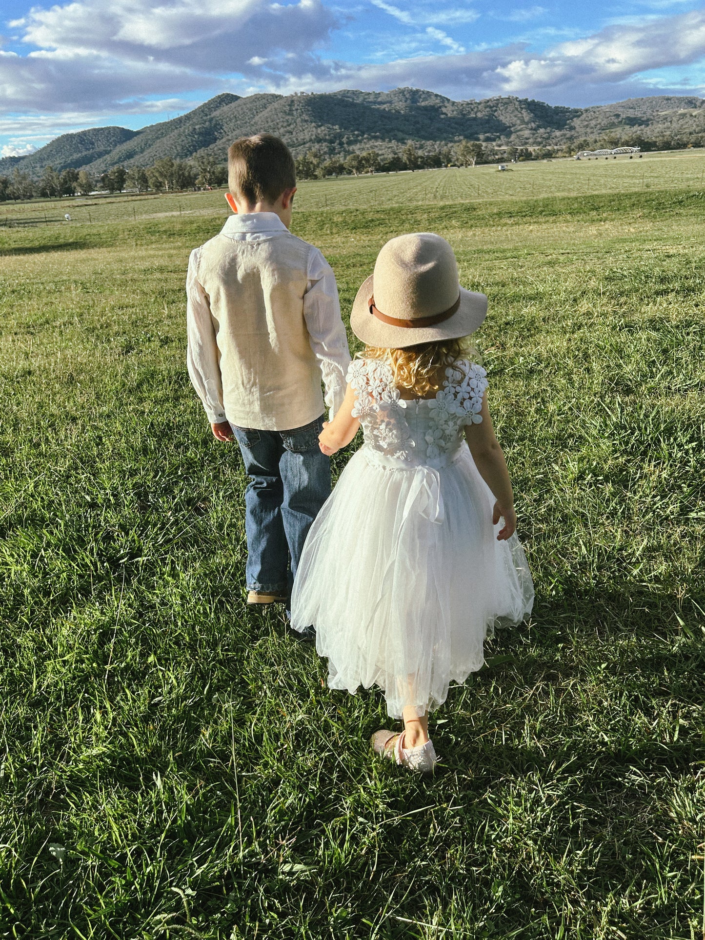 Layla Girls White Tutu Dress