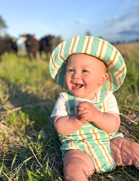SURFS UP STRIPE SUNHAT