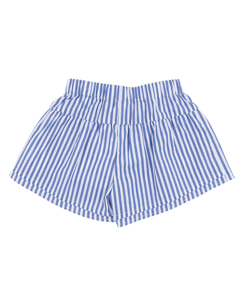 SUMMER VACAY BLUE STRIPE SHORTS