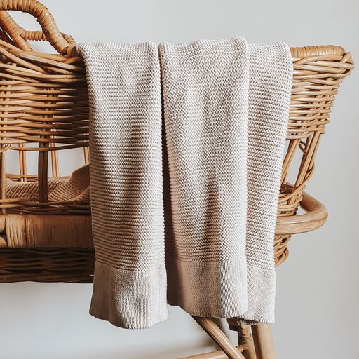 Heirloom Classic Knit Blanket | Toffee | 100% Cotton