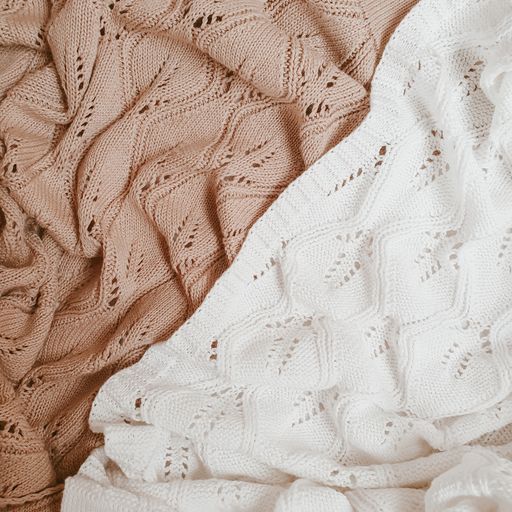 Heirloom Willow Knit Blanket | 100% Cotton