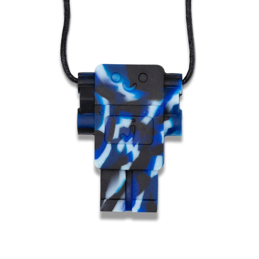 Robot Chew Pendant | Marine Camo