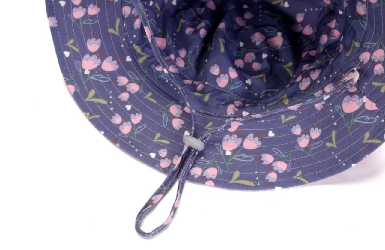 Purple Lily Reversible Sun Hat