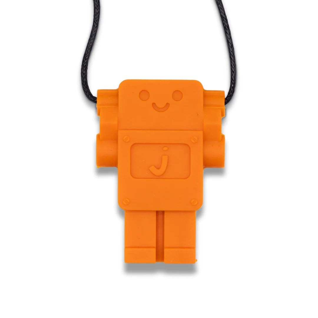 Robot Chew Pendant | Orange