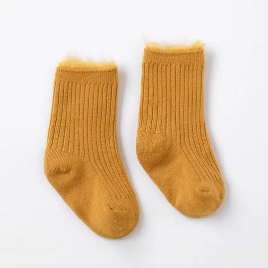 Ribbed Socks | Mustard