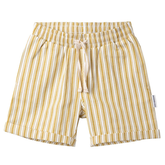 Charlie Stripe Shorts - Mustard