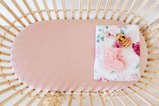 Lullaby Pink Bassinet Sheet | Change Pad Cover