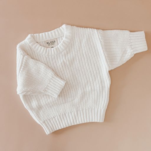 Mini Knit Sweater | Milk | Newborn