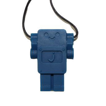 Robot Chew Pendant | School Blue