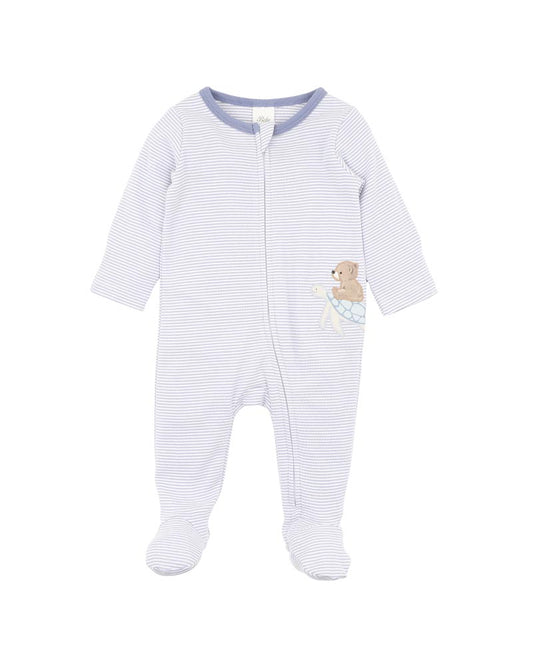 Axel Stripe Organic LS Zipsuit