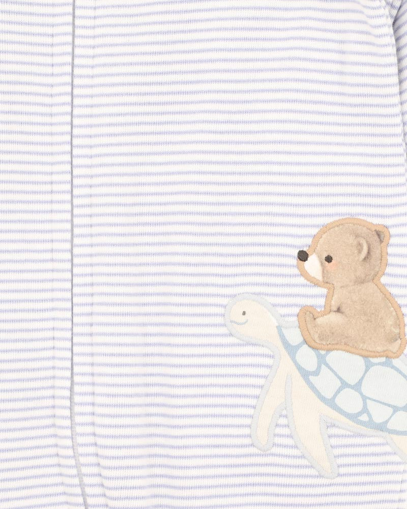 Axel Stripe Organic LS Zipsuit